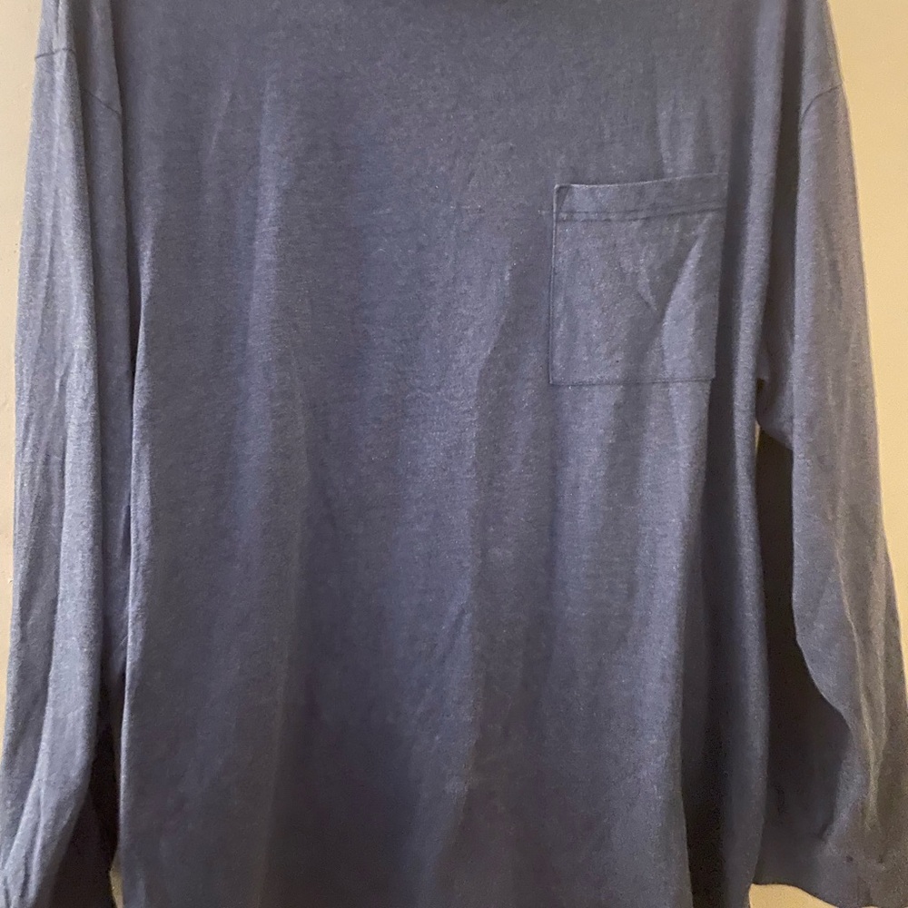 Gitano Men's Charcoal/Blue Long Sleeve Tee
